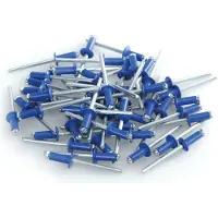 Lampa Jeu de 50 rivets en aluminium Graf pour plaque d'immatriculation bleue