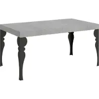 Itamoby Table Extensible 90X160/420 Cm Paxon Cemento Structure Anthracite