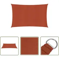 The Living Store store store 160 g/m² rouge terre cuite 3x4,5 m HDPE