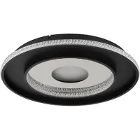 Globo Lighting Plafonnier métal noir mat, LED