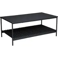 SVITA AMAL Table basse noire Coffeetable Table de salon moderne avec rangement