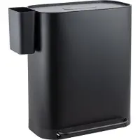 SVITA MLT2X30 Poubelle à pédale 60l 2 compartiments avec couvercle Noir