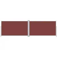 Syfax Auvent latéral rétractable Marron 180x600 cm