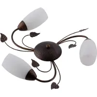 Nowa plafonnier métal rouillé, 3x E14