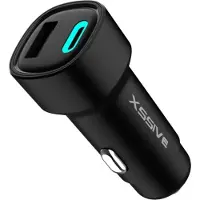 Xssive chargeur de voiture PD + QC 3.0 48W avec connecteurs USB-A & USB-C