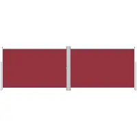 Syfax Auvent latéral rétractable Rouge 200x600 cm