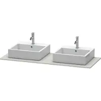 Duravit Console XSquare, 2 découpes, 1400x16x550mm, XS063GB0707