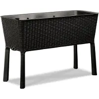 Keter Jardinière EASY GROW, 114 x 49,3 x 75,7 cm marron 230297