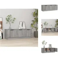 vidaXL Armoire TV Gris Sonoma 102x35x36,5 cm Bois composite - Meuble TV