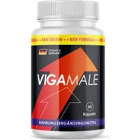 Glory Products OÜ Vigamale en gélules (60 gélules) | Spécialement pour les hommes - Avec L-arginine, L-citrulline, maca & extrait de pépins de raisin