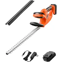 Vevor Taille-haie Électrique sans fil 20 V Batterie 2 A avec Lame à Double Action 510 mm