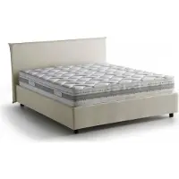 Talamo Italia Alion - Lit à la française, beige, matelas inclus Italy