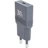 Force Power Chargeur USB C - - Pocket 30W - Power Delivery - UltraGaN - Gris