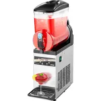 Vevor Frozen Drink Maker commercial, machine à slush 15 L 60 tasses machine à smoothie margarita en acier inoxydable, pour la maison fêtes restaurants cafés bars