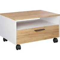 Vicco Table basse Bibo Chêne blanc/force de l'or 70x52.4cm, Model 55398