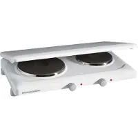 Rommelsbacher Plaque de cuisson double,2500W,145/180mm,avec couvercle THL 2597/A