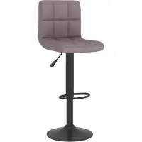 Syfax Tabouret de bar Taupe Tissu