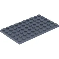 LEGO 50 plaques de construction, 6x10, gris foncé