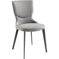 Angel Cerdá chaise en tissu gris 4131