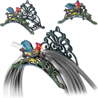 Kadax Support mural pour tuyau d'arrosage Fonte décorative avec robinet