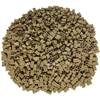 LEGO 1x2 Briques de construction beige foncé - 98283 NOUVEAU Quantité 100x