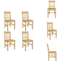 vidaXL Chaises de salle à manger 4 pcs. Bois de pin - Chaises de salle à manger