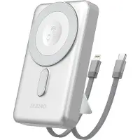 Dudao K29 wireless powerbank 10000mAh 20Watt 2xcables Sølv