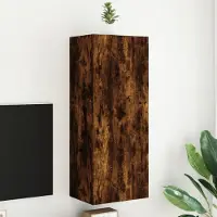 Prolenta Maison Exclusive - Meuble TV en chêne fumé 40,5x30x102 cm Matériau dérivé du bois