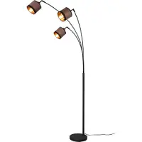 RL LIVE YOUR LIGHT Luminaires Reality Lampadaire DAVOS taupe marron Lampadaire Lampe de lecture