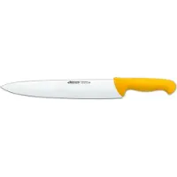 Arcos Couteau de chef couleur - Prof 292300 acier inoxydable nitrum et mangue ergonomique jaune lame en polypropylène et 30 cm, vitrine