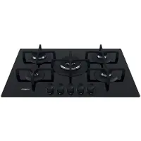 Whirlpool Table de cuisson encastrable GOA 7523/NB1 73 cm Gaz 5 feux Noir