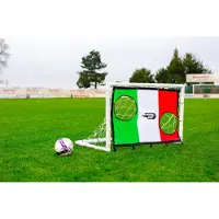 Powershot But de football (1,2 m x 0,8 m - uPVC) + mur de tir Italie