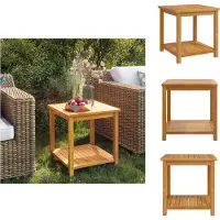 vidaXL Table d'appoint en acacia massif 45 x 45 x 45 cm - Tables basses
