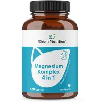 R(h)ein Nutrition Complexe de magnésium 4in1 hautement dosé, gélules végétaliennes 120pc