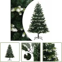 The Living Store Sapin de Noël artificiel pliable enneigé 120 cm