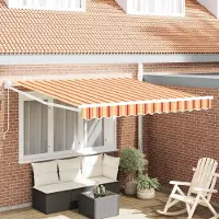 Prolenta Maison Exclusive - Store banne rétractable jaune et orange 300 x 250 cm