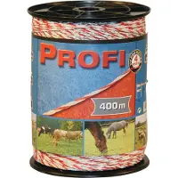 Kerbl Fil Profi 6x0,30 Tric 200m Blanc/rouge