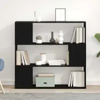Prolenta Meuble TV exclusif - Ensemble de meubles TV 100 x 24 x 94 cm, finition noire imitation chêne