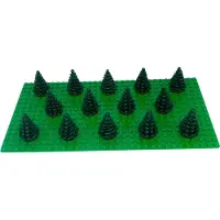 LEGO Petit arbre Sapin Épicéa Vert foncé - 2435 NOUVEAU ! Quantité 25x