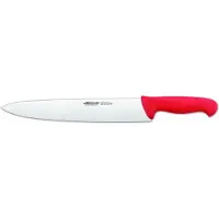Arcos Couteau de chef couleur - Prof 292322 acier inoxydable nitrum et mangue ergonomique rouge lame en polypropylène et 30 cm, vitrine