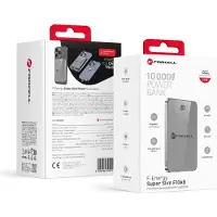 Forcell Powerbank compatible avec MagSafe F-Energy SuperSlim F10K8 QC4.0 PD3.0 15W 10000 mAh gris