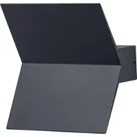 Osram ENDURA STYLE BAT Applique murale d'extérieur, applique LED avec lumière indirecte, blanc chaud, 3000K, aluminium, IP44, 9,5W