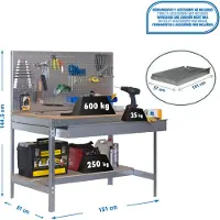 Simonwork (bancos De Trabajo) Bt2 Box Workbench 1445x1510x610 Mm Bleu