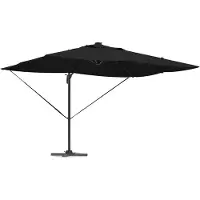 Syfax Parasol Noir 352 x 251 x 265 cm Polyester et Aluminium
