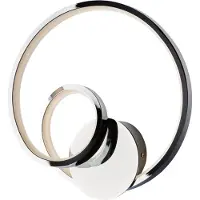 BeLight Malena Applique En Métal Et Aluminium Chromé Poli Avec Led Intégrée L.26 P.8 Bl247-Acr