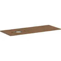 Hansgrohe Xilesa E Console avec découpe à gauche pour lavabo à poser, sans trou pour robinetterie, 1375x550x16mm, 54278550