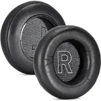 INF Coussinets d'oreille en peau d'agneau noire pour B&O Beoplay H9 - pack de 2