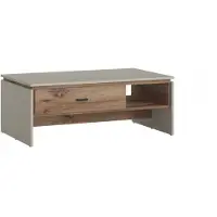 Wójcik Table pratique Rivero avec tiroir et étagère sous le plateau pour le salon