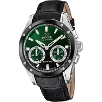Jaguar cuir homme montre multifonction sport élégant noir connecté D2UJ958/2