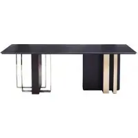 AEA Schwarzer Designer Esstisch Esszimmer Möbel Tisch Luxus Holztische 240x100
